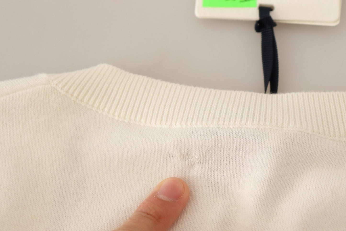 Multicolor Floral Cashmere Cotton Pullover Sweater