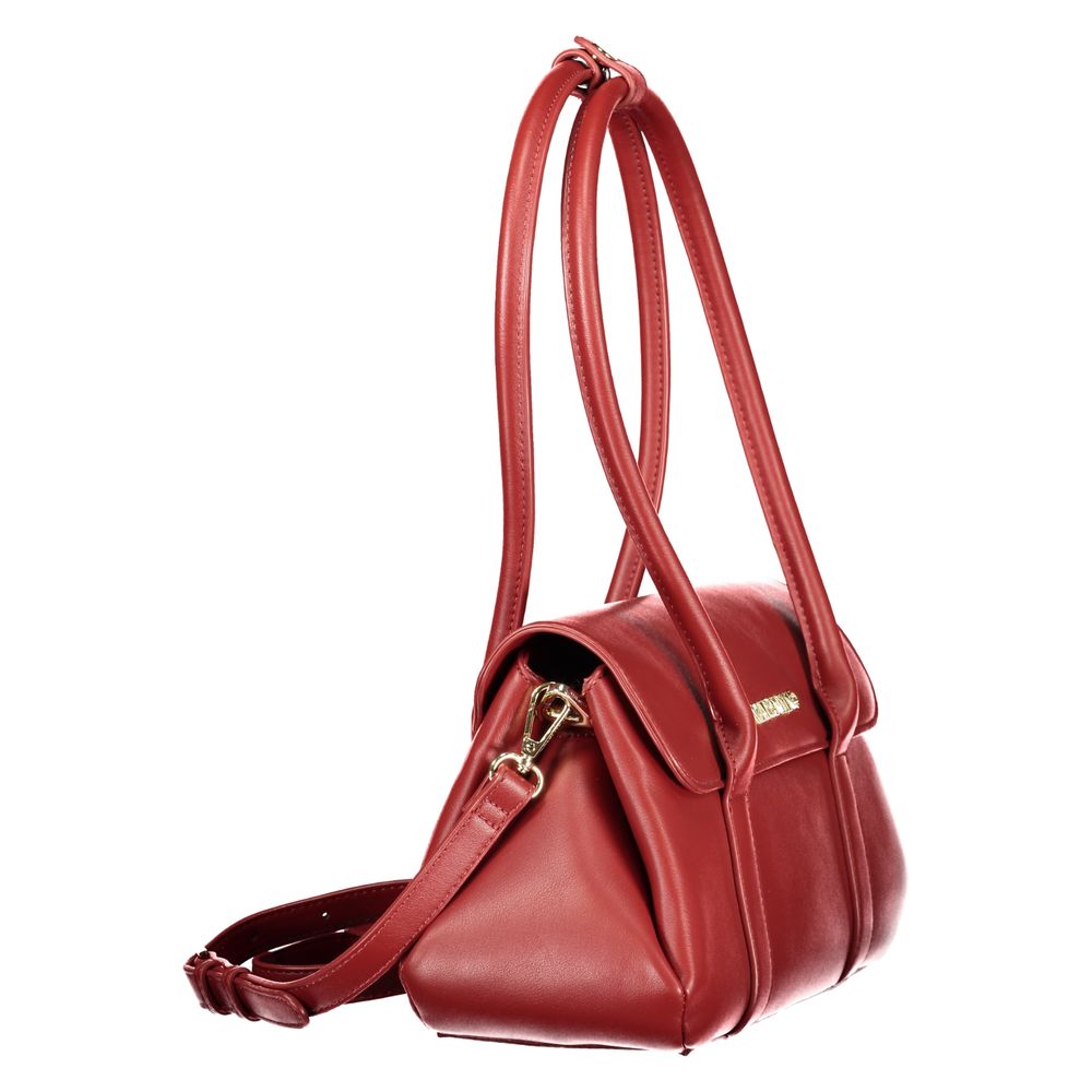 Rosso Poliuretano Women Handbag
