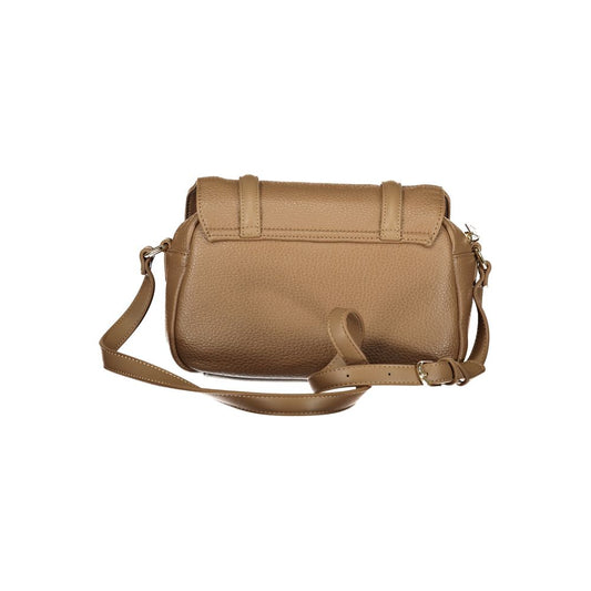 Brown Polyurethane Women's Bag