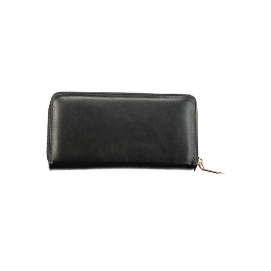 Black Polyurethane Women Wallet