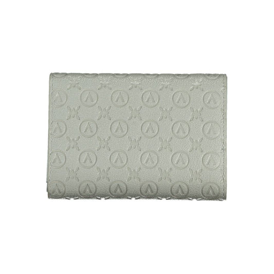 Gray Polyurethane Women's Wallet
