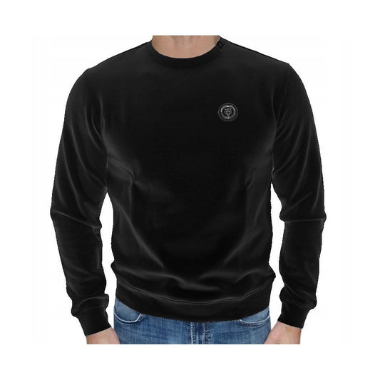 Black Cotton Sweatshirt