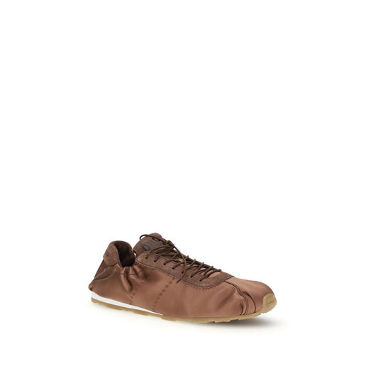 Brown Viscose Sneakers