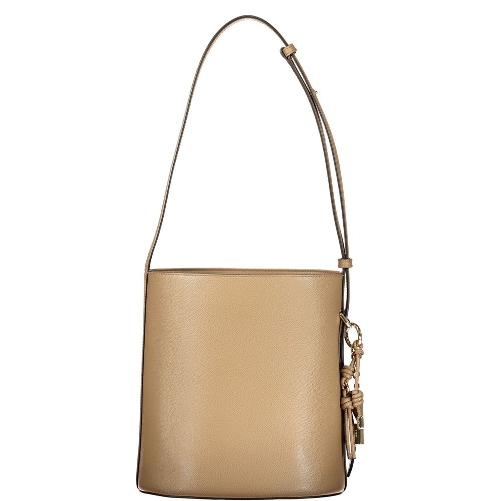 Marrone Leather Woman Bucket Bag