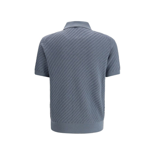 Light Blue Cotton Polo Shirt