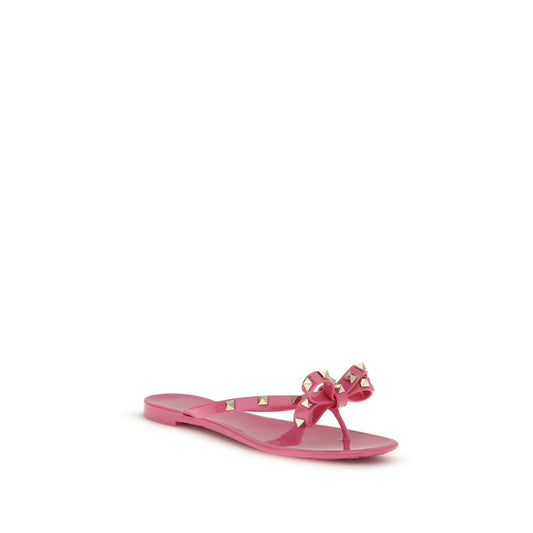Multicolor Pvc Flat Sandals