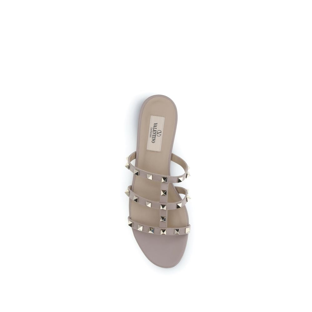 Beige Calf Leather Bos Taurus Sandals