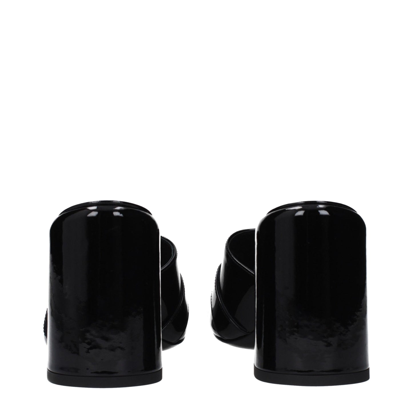 Black Leather Platform Sandals