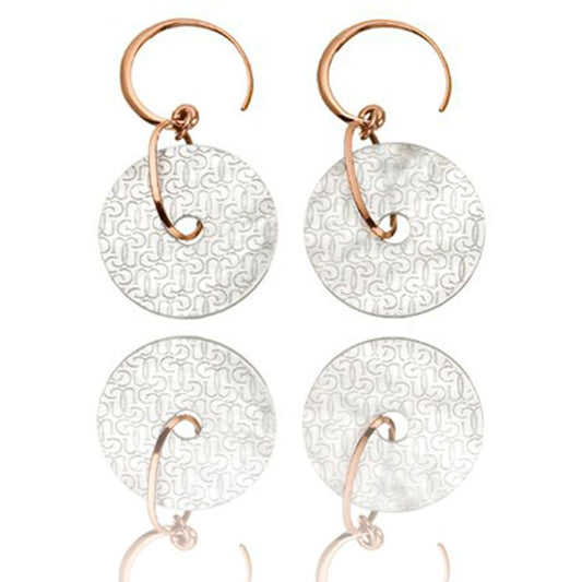 Bicolor Silver Earrings