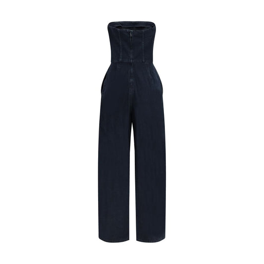 Blue Cotton Jumpsuit