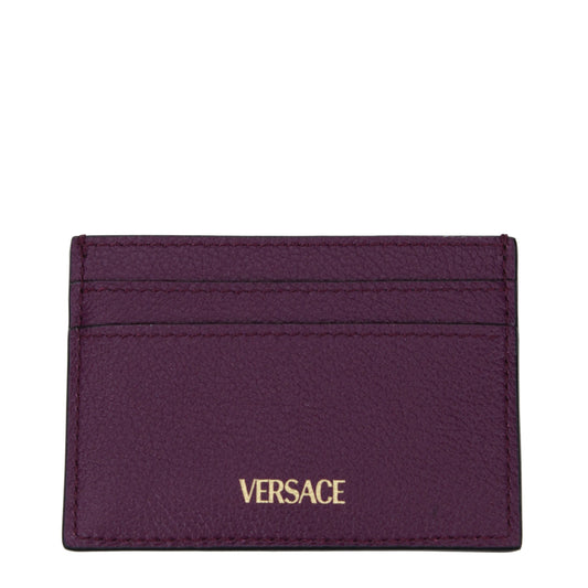 Purple Leather Cardholder