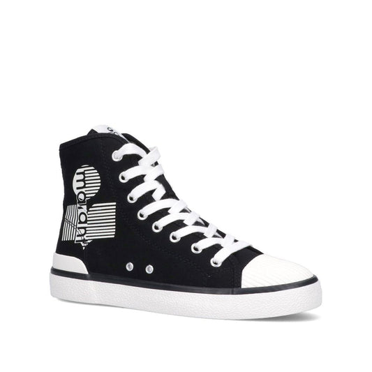 Black Canvas High Top Sneakers
