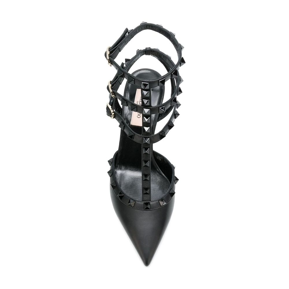 Black Calfskin High Heel Pumps