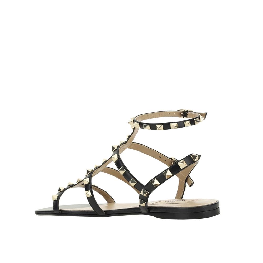 Black Calfskin Sandals