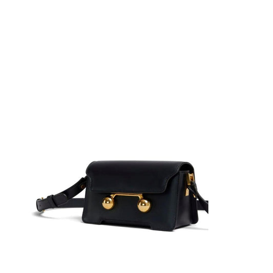 Black Calfskin Crossbody Bag