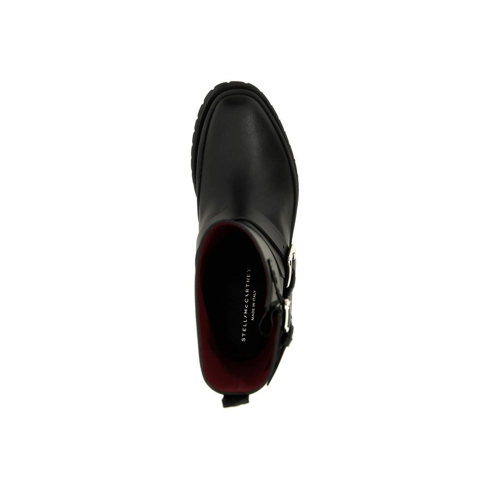 Black Polyester Boots