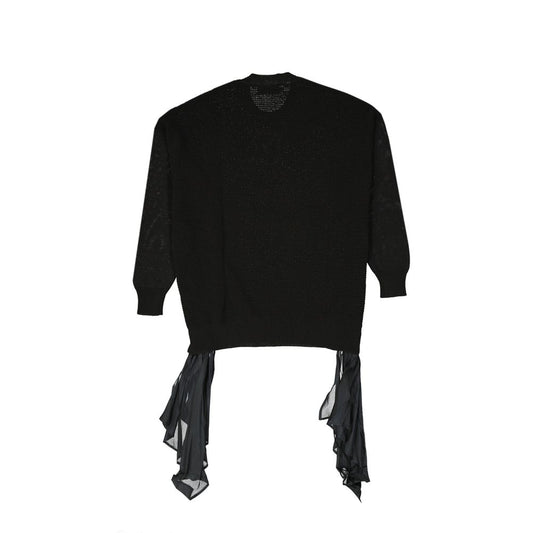 Black Cotton Sweatshirt
