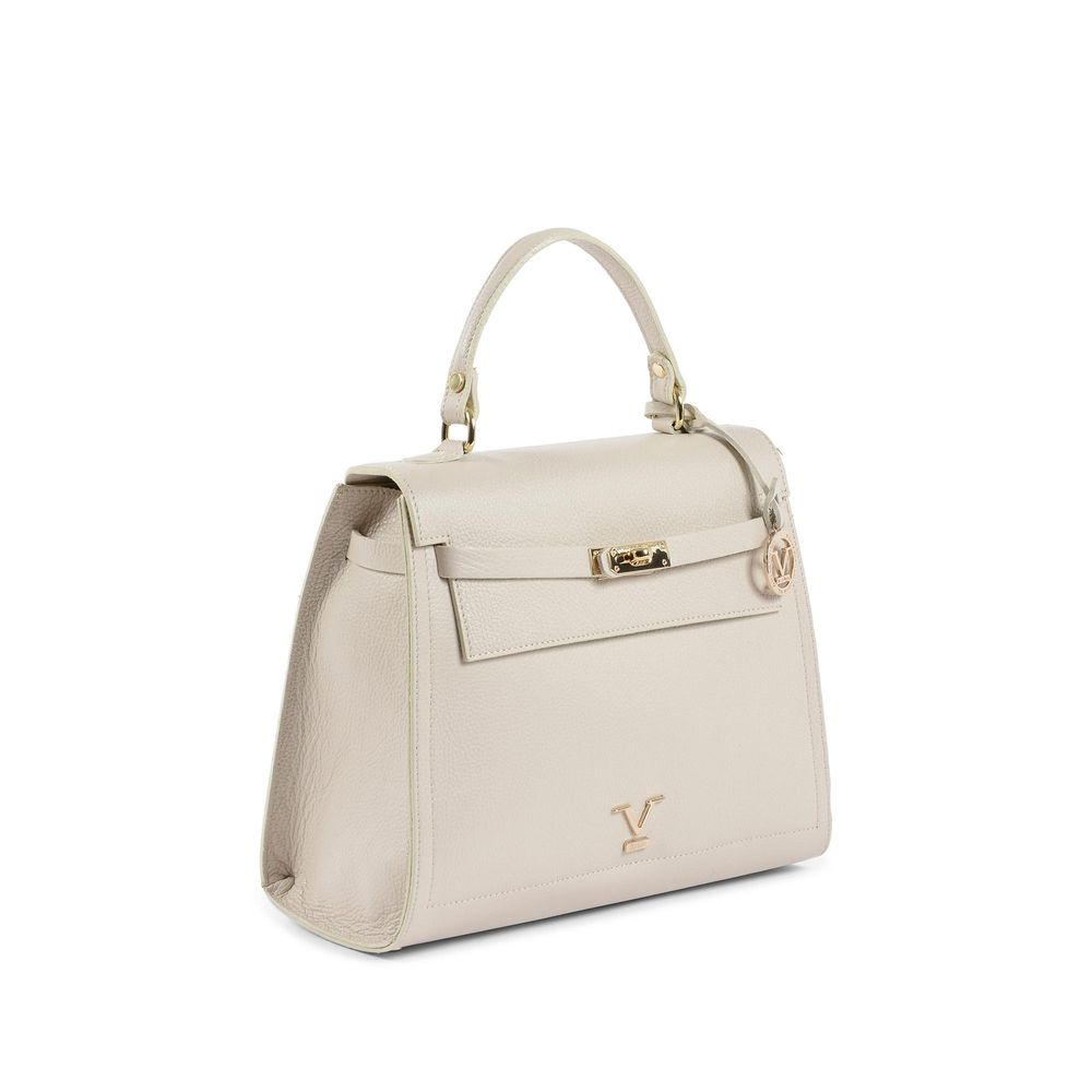 Beige Leather Handbag