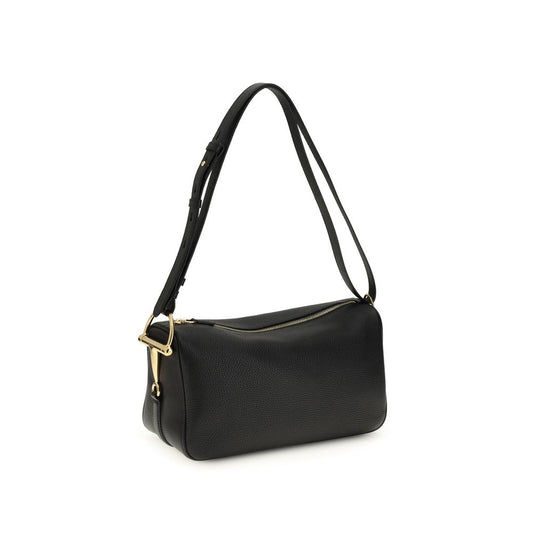 Black Calf Leather Bos Taurus Shoulder Bag