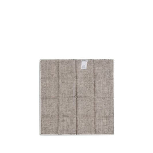Beige Silk Pocket Square