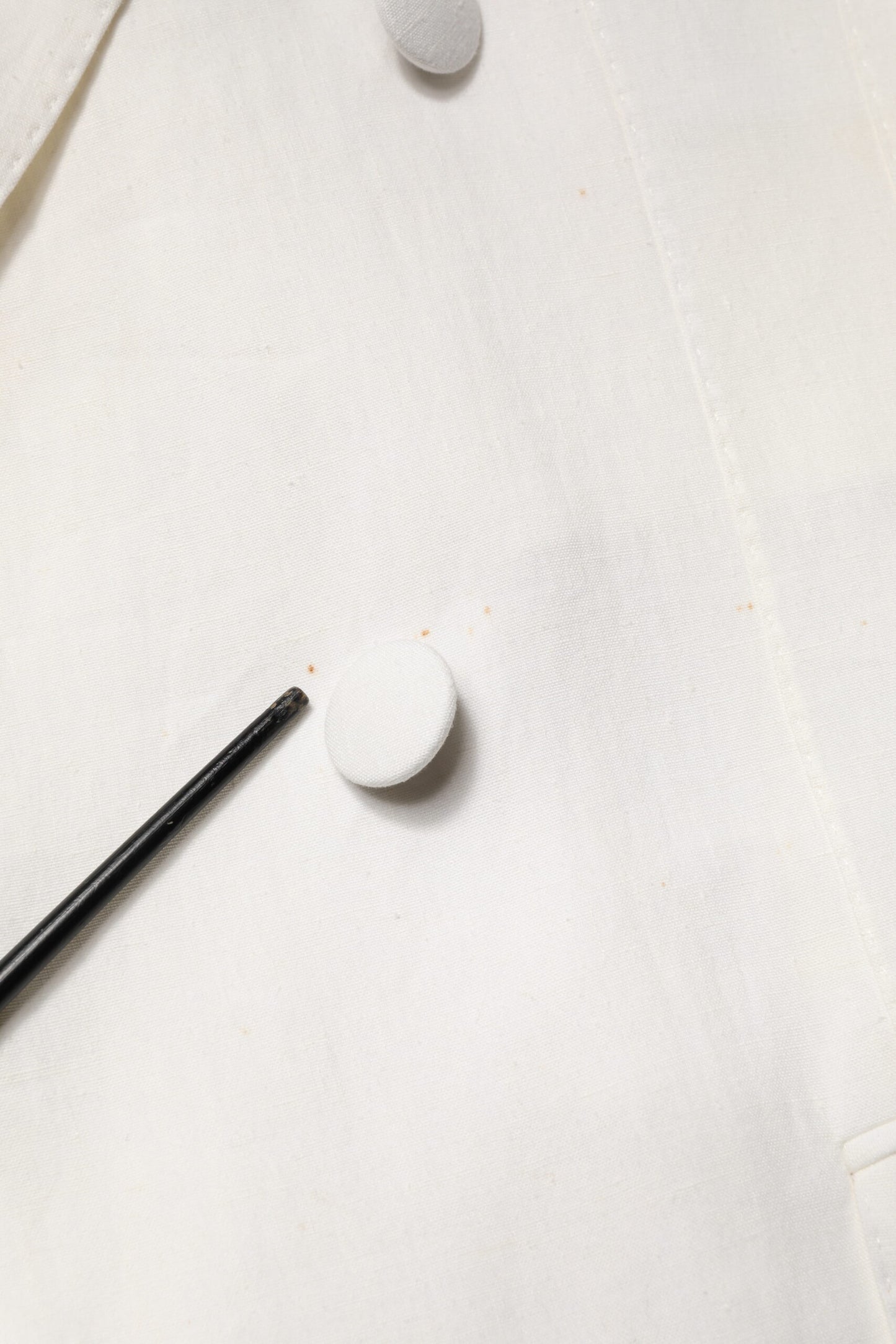 White Double Breasted Men Trench Coat Jacket