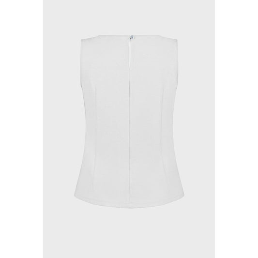White Viscose Tank Tops