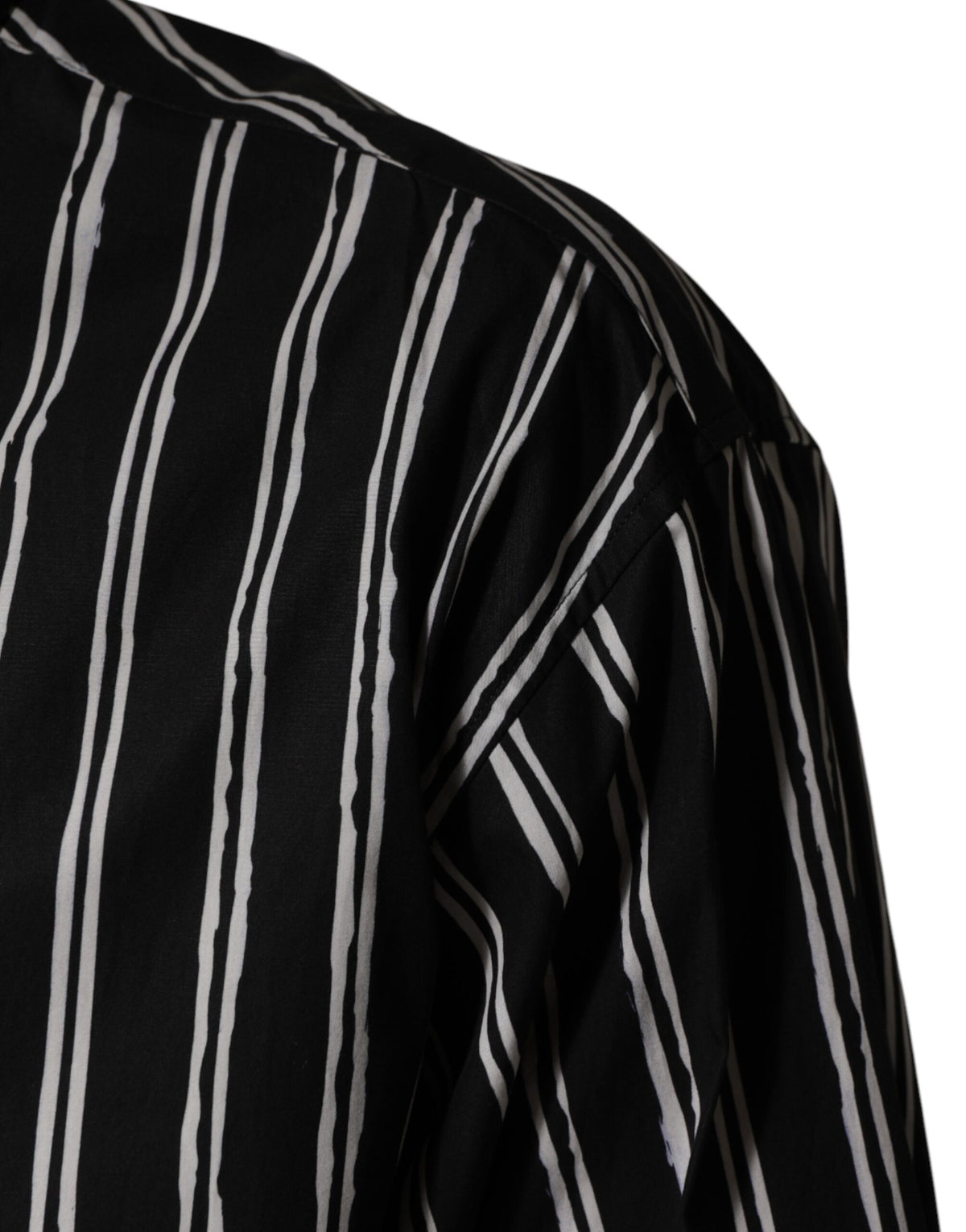Black Stripes Cotton Men Formal Dress Shirt