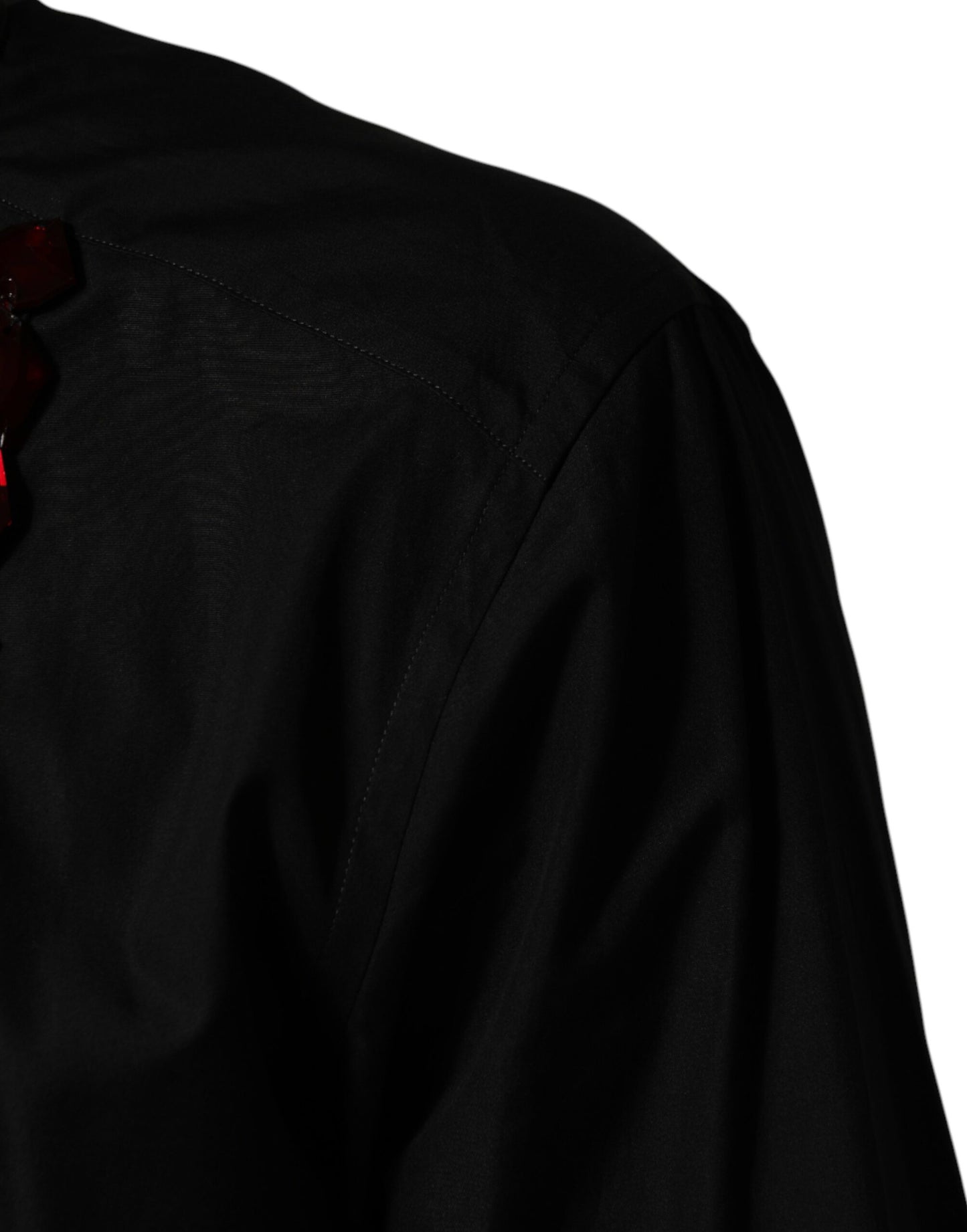 Black Crystal GOLD Formal Cotton Dress Shirt