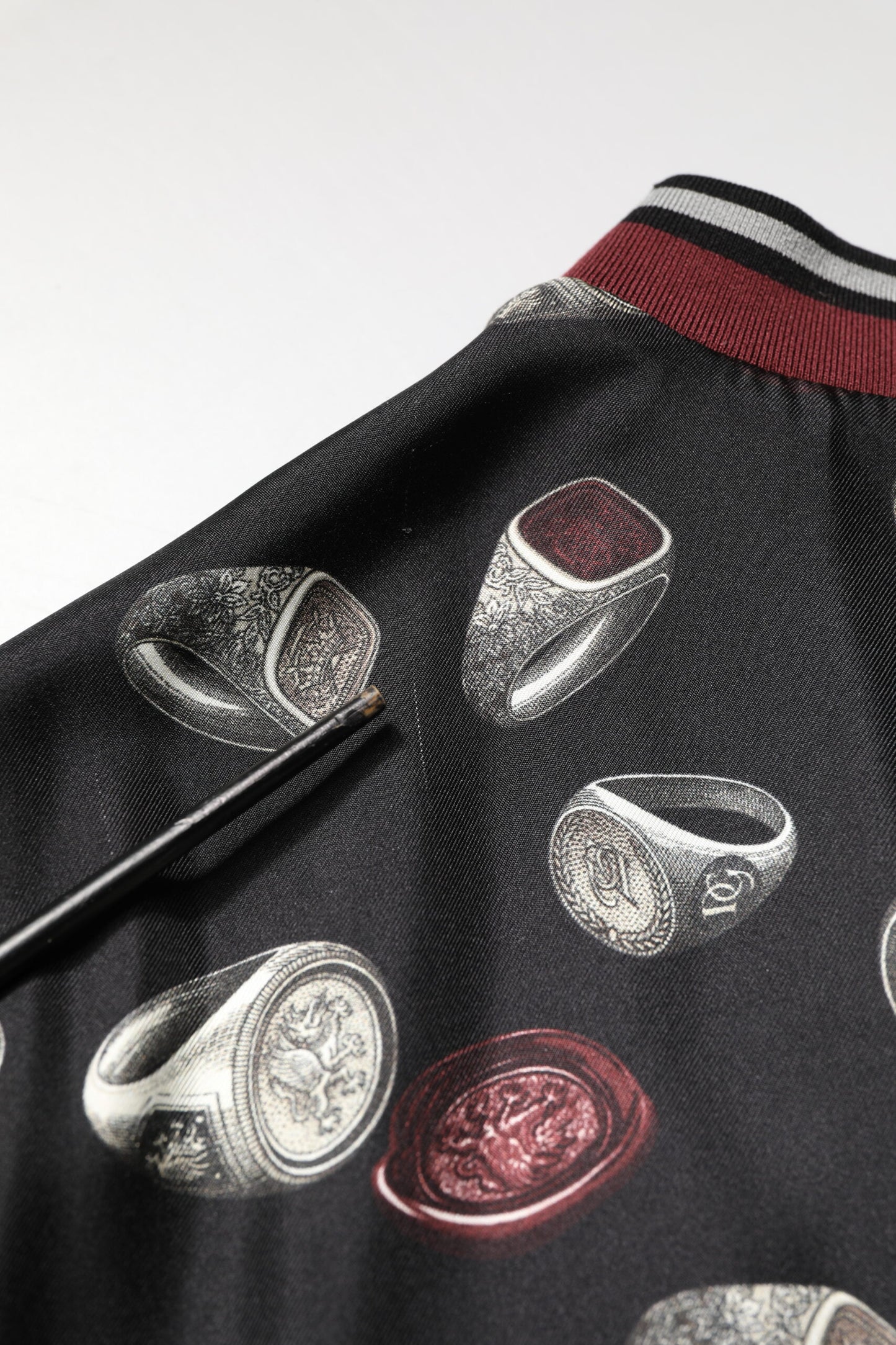 Black Ring Print CrewNeck Sweatshirt Sweater