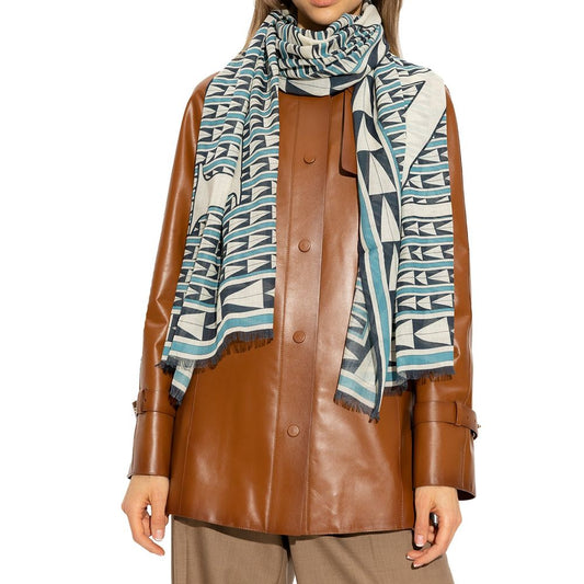 Blue Wool Foulard