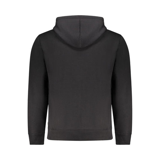 Black Polyester Men's Sweatshirt