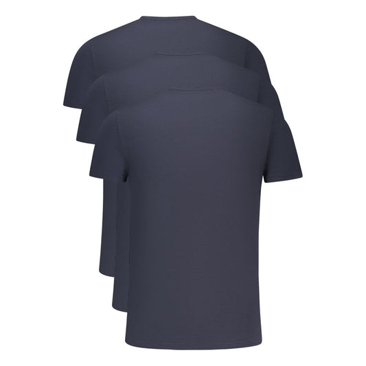 Blu Cotton Men T-Shirt