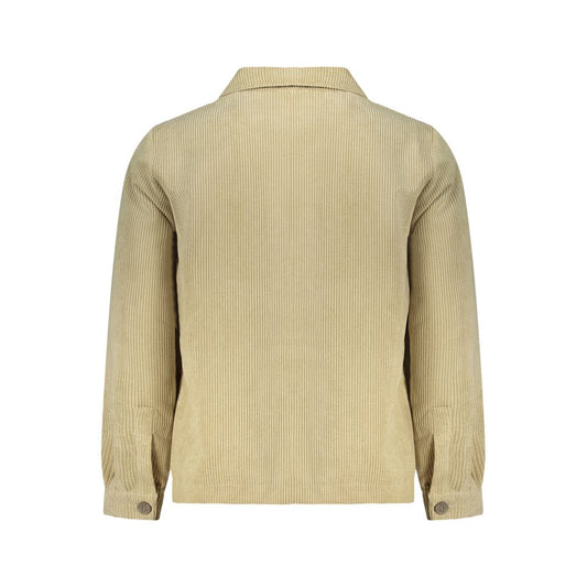 Beige Polyester Men's Shirt