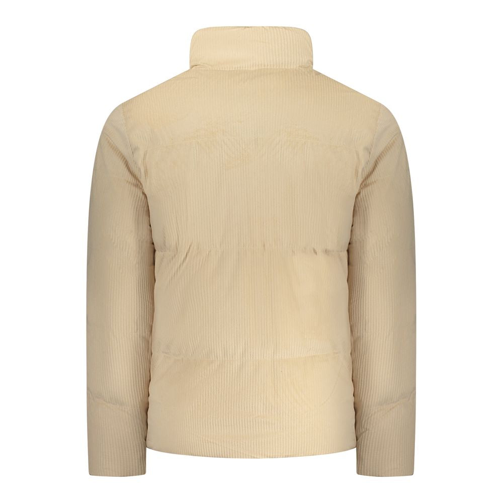Beige Polyester Men's Jacket