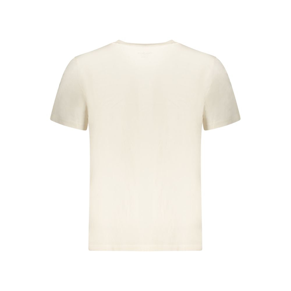 Beige Cotton Men's T-Shirt