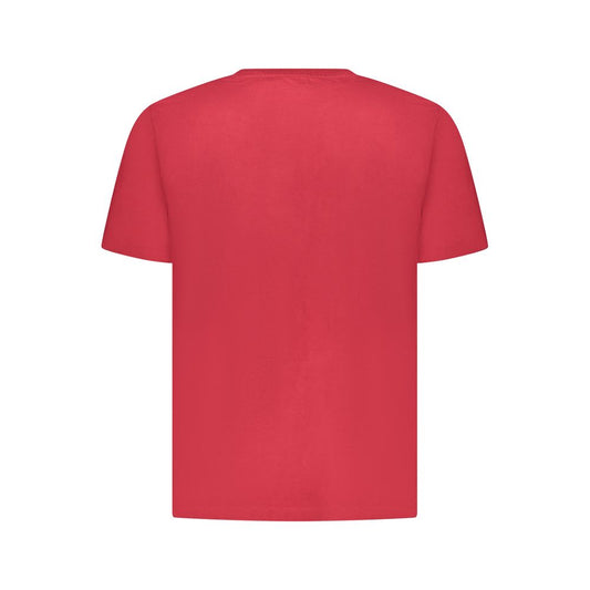 Red Cotton Men T-Shirt