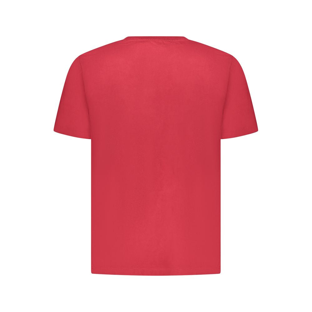 Red Cotton Men T-Shirt