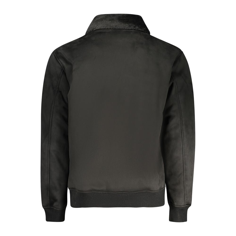 Nero Poliuretano Men Jacket