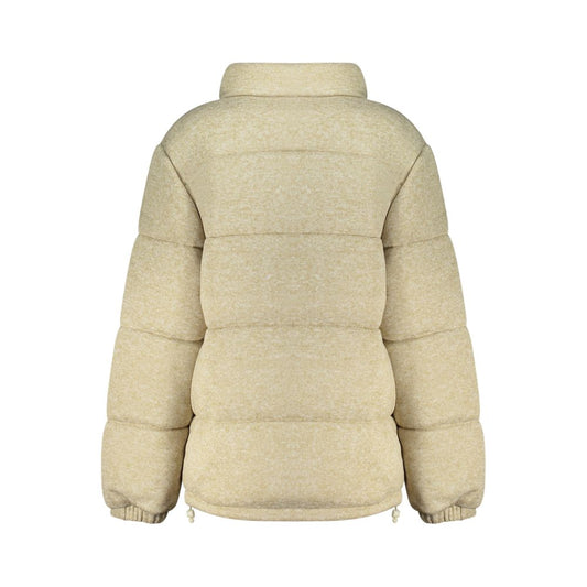 Beige Polyester Coat