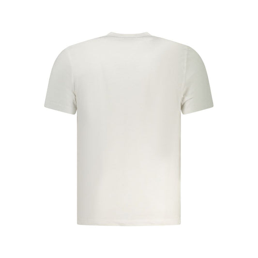 White Cotton Men T-Shirt