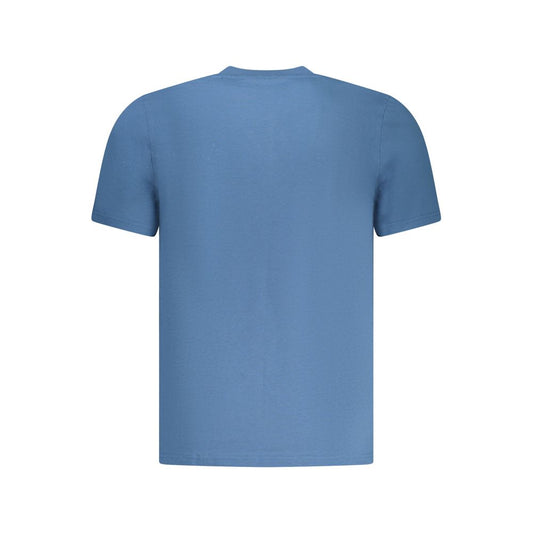 Blue Cotton Men's T-Shirt