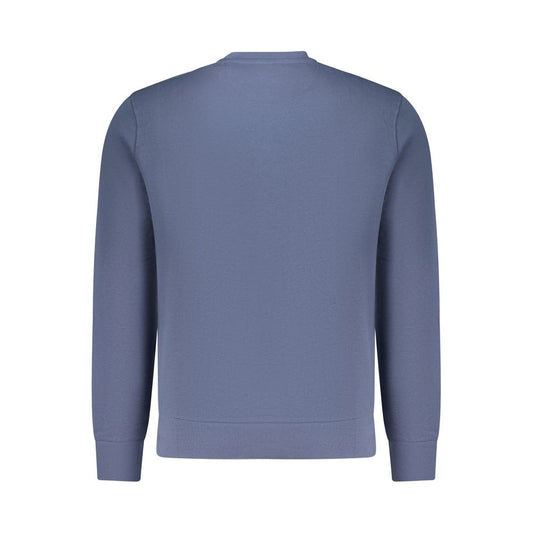 Blue Cotton Men Sweatshirt