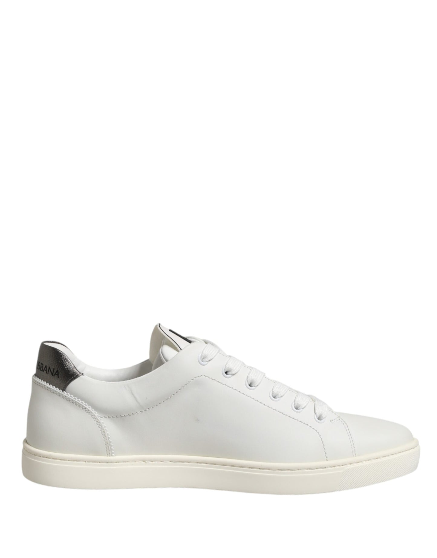 White Leather Sacred Heart Patch Sneakers Shoes