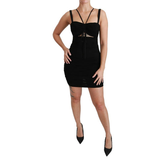Black Viscose Cocktail Dress