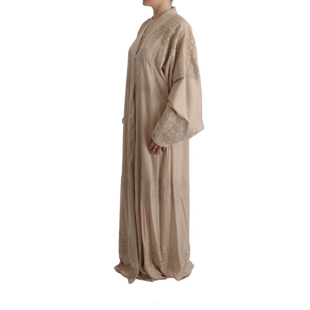 Beige Silk Coat
