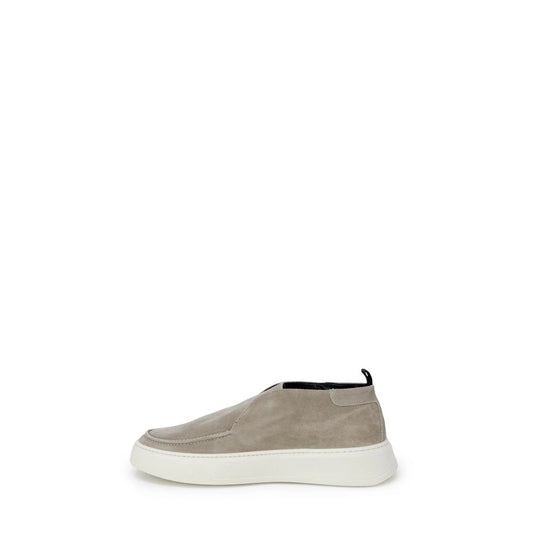 Beige Polyester Sneakers