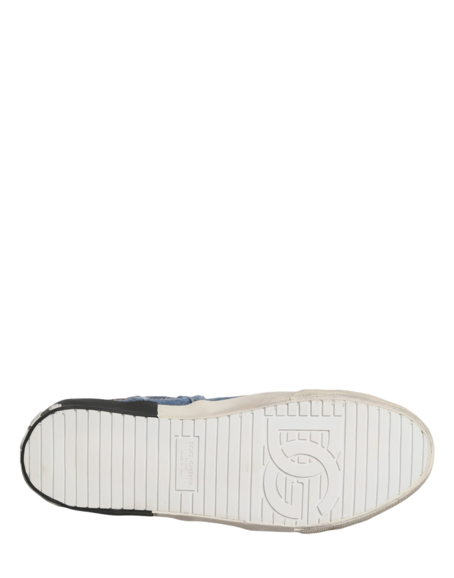 Blue Distressed Denim Low Top Sneakers Shoes