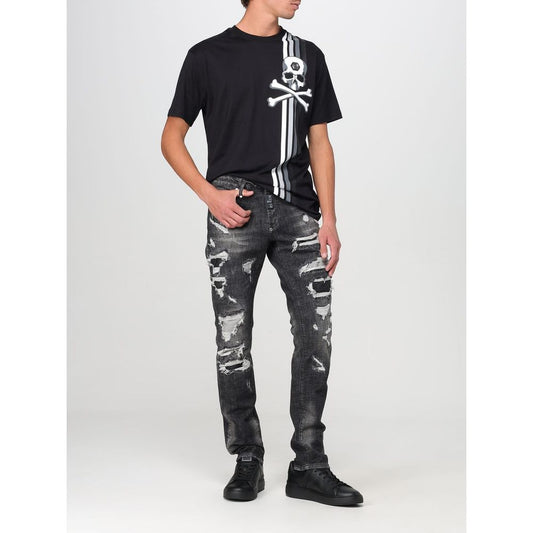 Gray Denim Slim Fit Jeans