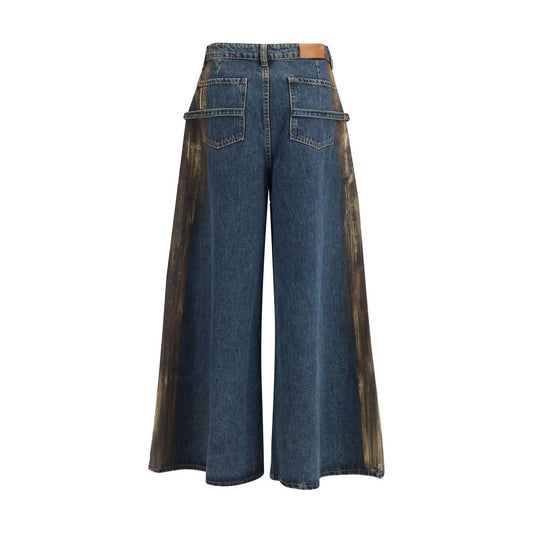 Blue Cotton Relaxed Fit Jeans