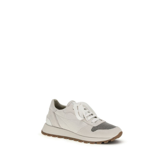 Gray Calf Leather Bos Taurus Athletic Sneakers